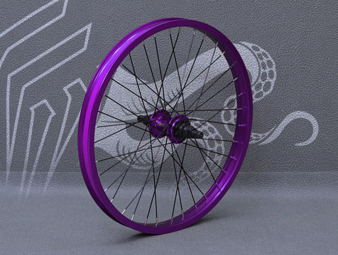 Колесо для BMX заднее (фиолетовое) Колесо для BMX заднее (фиолетовое)