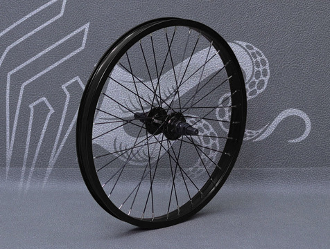 Колесо для BMX заднее (черное) Колесо для BMX заднее (черное)